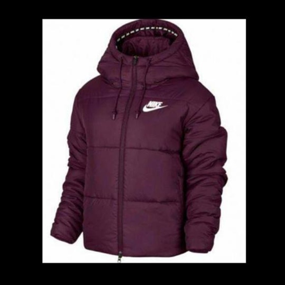 nike womens synthetic fill hooded jacket